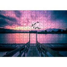 Cakapuzzle Kızıl Günbatımı Göl ve Turnalar 120 Parça Ahşap Puzzle