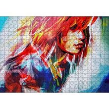 Cakapuzzle Kızıl Saçlı Kız Dijital Sanat 120 Parça Puzzle
