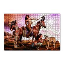 Cakapuzzle Kızılderili Kadınlar 120 Parça Ahşap Puzzle