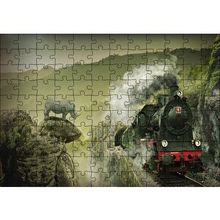 Cakapuzzle Kömürlü Tiren Doğa Gergedan 120 Parça Ahşap Puzzle