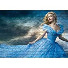 Cakapuzzle Külkedisi Elbiseli Kadın Ve Bulutlar Görseli 120 Parça Ahşap Puzzle