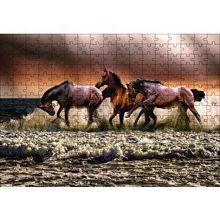 Cakapuzzle Kumsaldaki Atlar 120 Parça Ahşap Puzzle