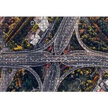 Cakapuzzle Kuşbakışı Otoyollar ve Viyadükler 255 Parça Puzzle