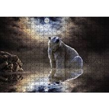 Cakapuzzle Kutup Ayısı Doğa Gece 120 Parça Puzzle