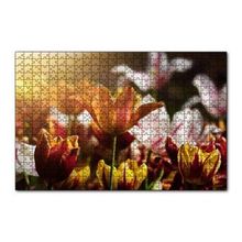 Cakapuzzle Laleler ve Güneş Işıkları Yapboz MDF Puzzle