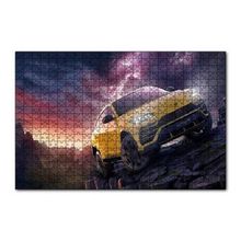 Cakapuzzle Lamborghini Urus Mor Gökler ve Şimşekler 120 Parça Ahşap Puzzle