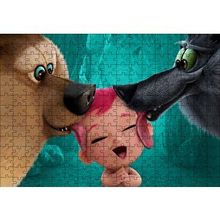 Cakapuzzle Leylekler Filmi Kurt Ayı ve Bebek 120 Parça Ahşap Puzzle