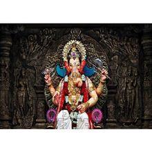 Cakapuzzle Lord Ganesha İllüstrasyon 120 Parça Ahşap Puzzle