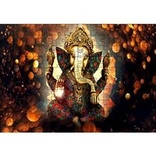 Cakapuzzle Lord Ganesha ve Işıklar Yapboz MDF Puzzle