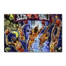 Cakapuzzle Los Angeles Lakers Beşli Smaç Potaaltı Çizim 120 Parça Ahşap Puzzle