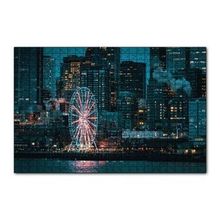 Cakapuzzle Lunapark ve Gökdelenler 120 Parça Ahşap Puzzle