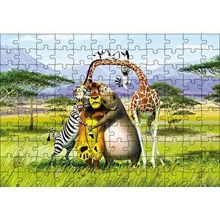 Cakapuzzle Madagascar Çizgi Film 120 Parça Ahşap Puzzle