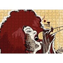 Cakapuzzle Madonna Mikrofonda Çizim 120 Parça Ahşap Puzzle