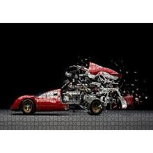 Cakapuzzle Makine Mühendisliği Tasarımı Görseli 120 Parça Ahşap Puzzle