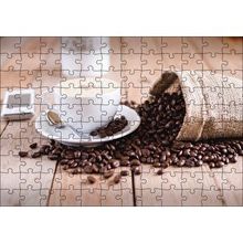 Cakapuzzle Masada Kahve Çekirdekleri ve Latte 120 Parça Ahşap Puzzle
