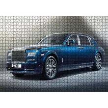 Cakapuzzle Mavi Rolls Royce Görseli 120 Parça Ahşap Puzzle