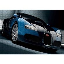 Cakapuzzle Mavi Siyah Bugatti 120 Parça Ahşap Puzzle