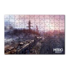 Cakapuzzle Metro Exodus Buharlı Tren ve Harabe Şehir 120 Parça Ahşap Puzzle