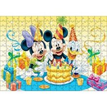Cakapuzzle Mickey Mouse Ve Arkadaşları Doğum Günü 120 Parça Ahşap Puzzle