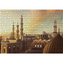 Cakapuzzle Mısır Ramazan Camii ve Şehir Manzarası 120 Parça Ahşap Puzzle