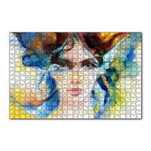 Cakapuzzle Modern Sanat Göz Bebegindeki Kuşlar 120 Parça Ahşap Puzzle