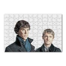 Cakapuzzle Modern Sherlock Holmes ve Dr Watson 120 Parça Ahşap Puzzle