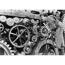 Cakapuzzle Modern Zamanlarda Charlie Chaplin2 120 Parça Ahşap Puzzle