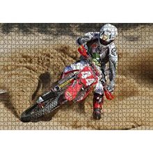 Cakapuzzle Motokros ve Çöl Kumları 120 Parça Ahşap Puzzle