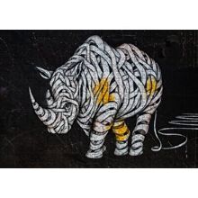 Cakapuzzle Mumya Gergedan Duvar Boyama 120 Parça Ahşap Puzzle
