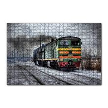 Cakapuzzle Nostaljik Elektrikli Renkli Tren 120 Parça Ahşap Puzzle