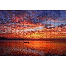 Cakapuzzle Okyanus Tekne Bulutlar ve Muhteşem Yansımaları 120 Parça Ahşap Puzzle