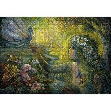 Cakapuzzle Orman Kız ve Bebek Ejderha Mistik Tablo 120 Parça Ahşap Puzzle