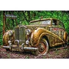 Cakapuzzle Ormanda Terkedilmiş Rolls Royce 120 Parça Ahşap Puzzle