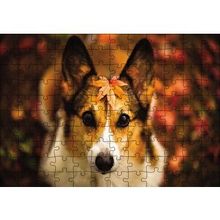 Cakapuzzle Ormanda Yapraklı Köpek 120 Parça Ahşap Puzzle
