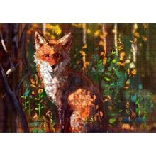 Cakapuzzle Ormandaki Tilki Dijital Sanat 120 Parça Ahşap Puzzle