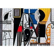 Cakapuzzle Painter and Model 1928 by Pablo Picasso 120 Parça Ahşap Puzzle