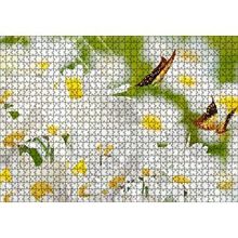 Cakapuzzle Papatyalar ve İki Küçük Kelebek 120 Parça Ahşap Puzzle