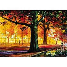 Cakapuzzle Parkta İnsan Manzarası Yağlı Boya 120 Parça Ahşap Puzzle