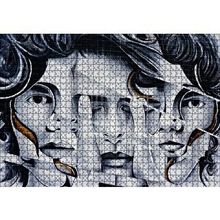 Cakapuzzle Parmaklar ve Yüzler İllüzyonik Duvar Boyama 120 Parça Ahşap Puzzle