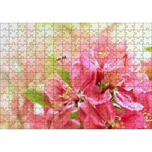 Cakapuzzle Pembe Elma Çiçeği Görseli 120 Parça Ahşap Puzzle