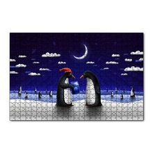 Cakapuzzle Penguenler Yılbaşı Hediyesi Denizanası 120 Parça Ahşap Puzzle