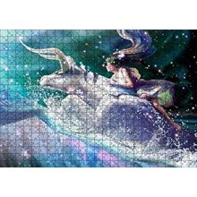 Cakapuzzle Perisi ve Boğa Burcu Görseli 120 Parça Ahşap Puzzle