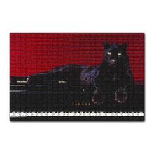 Cakapuzzle Piyanodaki Siyah Leopar 120 Parça Ahşap Puzzle