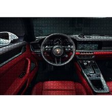 Cakapuzzle Porsche 911 Carrera Cabrio İç Görünüş 120 Parça Ahşap Puzzle