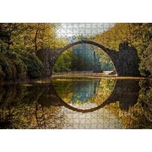 Cakapuzzle Rakotz Köprüsü Görseli 120 Parça Ahşap Puzzle