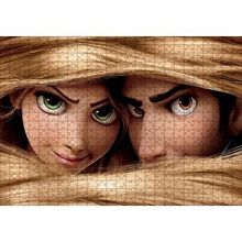 Cakapuzzle Rapunzel Ve Prens Saçların Arasında 120 Parça Ahşap Puzzle