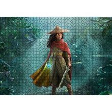 Cakapuzzle Raya ve Son Ejderha Ormanda Görseli 120 Parça Ahşap Puzzle