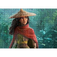 Cakapuzzle Raya ve Son Ejderha Yağmurda Görseli 120 Parça Ahşap Puzzle