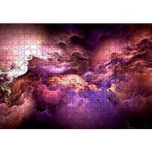 Cakapuzzle Rengarenk Fantastik Bulutlar İllüstrasyon 120 Parça Ahşap Puzzle