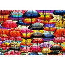 Cakapuzzle Rengarenk Şemsiyeler 120 Parça Ahşap Puzzle